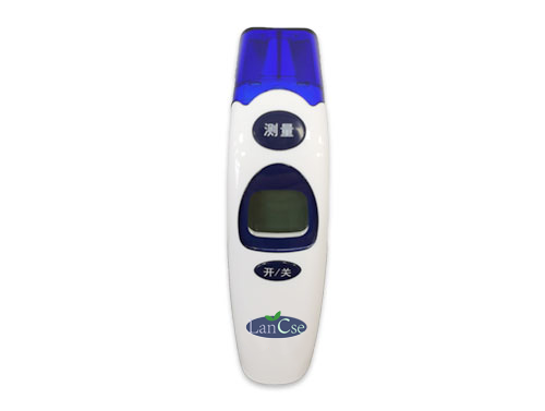 What is the construction principle of an infrared ear thermometer?