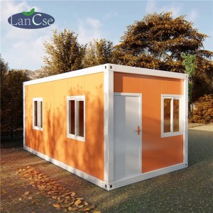 ติดตั้งง่าย Tiny Modern prefab Homes บ้านตู้คอนเทนเนอร์สำเร็จรูปแบบแยกส่วนขนาด 20/40 ฟุต